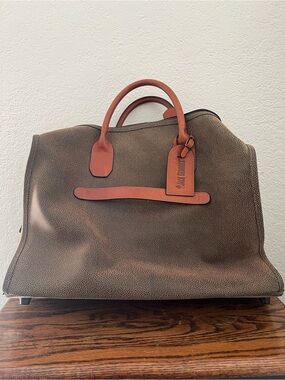 Jack Georges Pebbled Leather Duffle Bag
